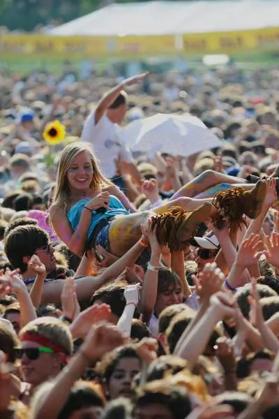 Crowd at lollapalooza