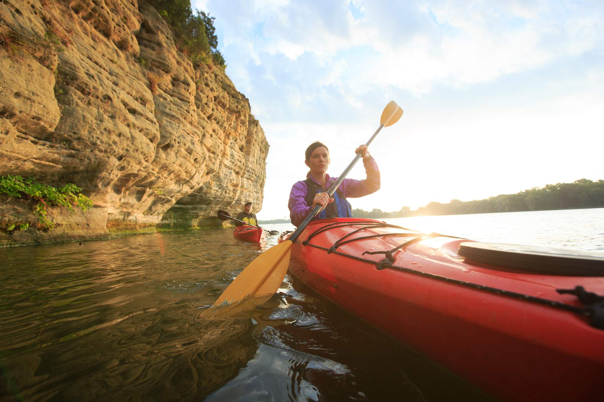 Kayaker in Buffalo Rock State Park.